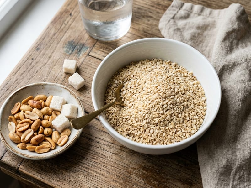 Garri + Roasted Groundnut