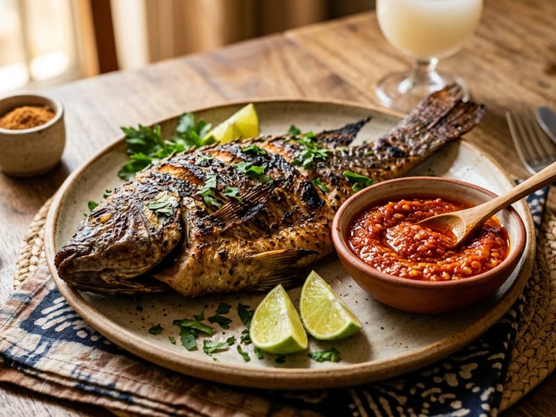 Grilled Fish + Sauce