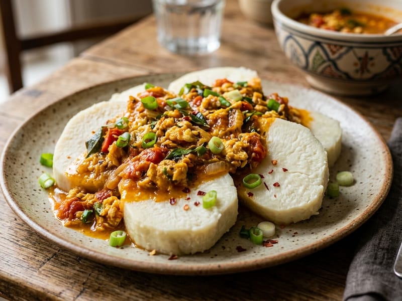 Yam + Egg Sauce