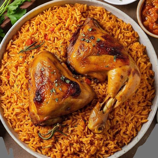 Jollof Rice + Chicken