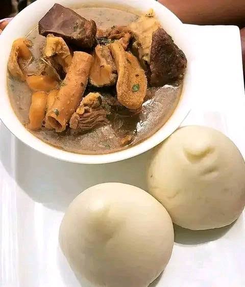 Ofe Nsala + Pounded Yam