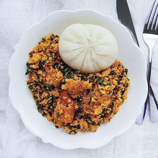 Semovita + Egusi Soup